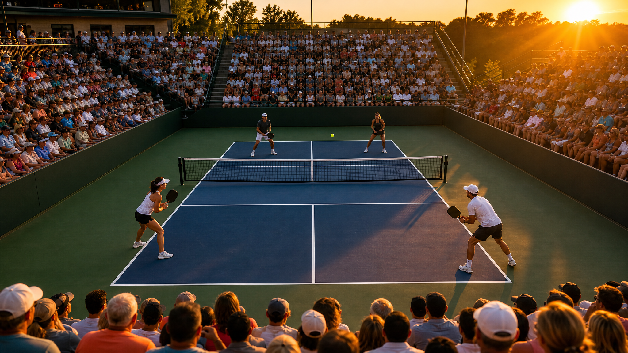 Professional pickleball championship stadium